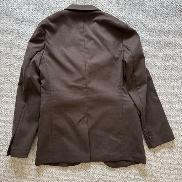 Muji Men's Stretch Brushed Jacket, Brown, XS - Picture 2 of 13